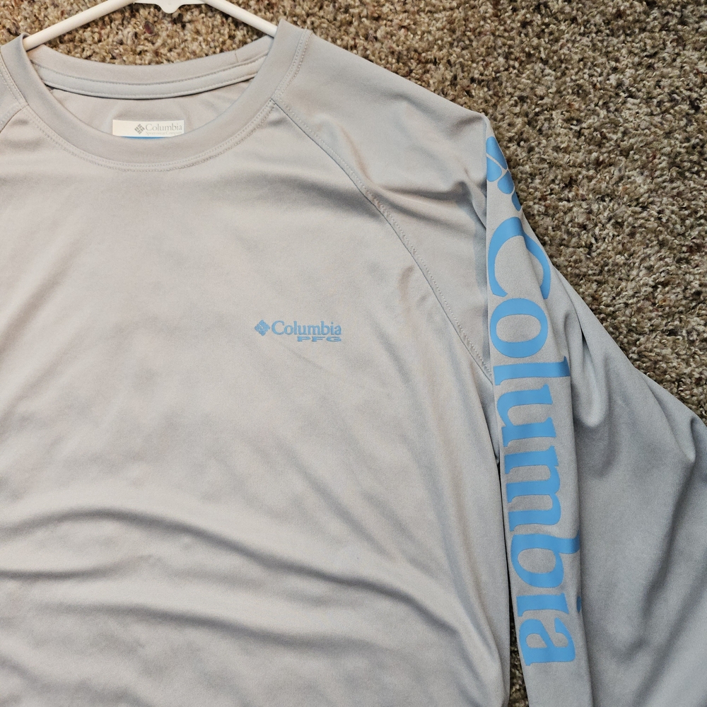 Columbia Gray Long Sleeve Shirt Womens Size M